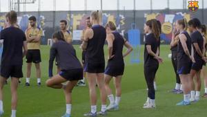 Así ha sido el entrenamiento del Barça femenino antes del debut en la LigaF