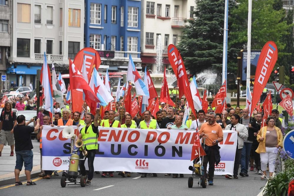 La protesta cortó el tráfico en el centro de la ciudad y provocó grandes retenciones de vehículos.