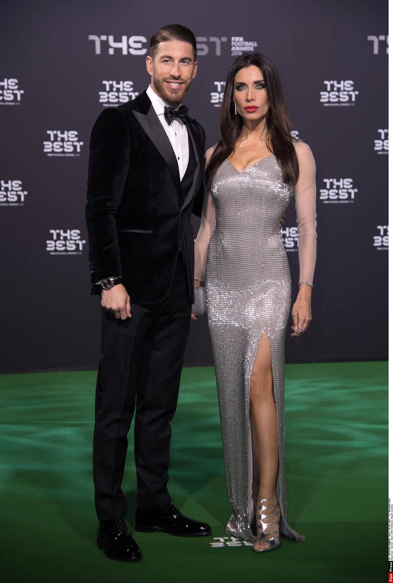 Sergio Ramos y Pilar Rubio en los premios 'The Best'