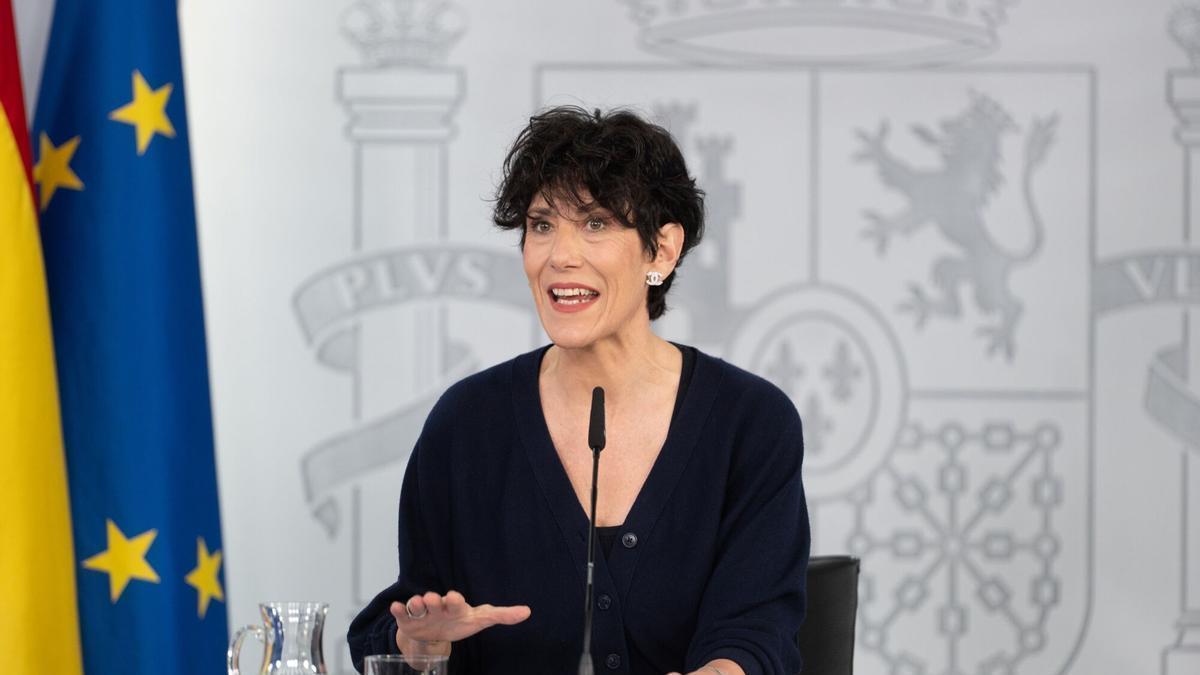 La ministra de Inclusión, Seguridad Social y Migraciones y portavoz del Gobierno, Elma Saiz