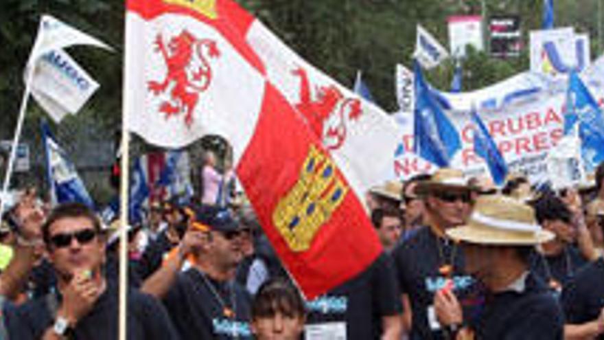 Manifestación de guardias civiles para reclamar mejoras laborales y profesionales