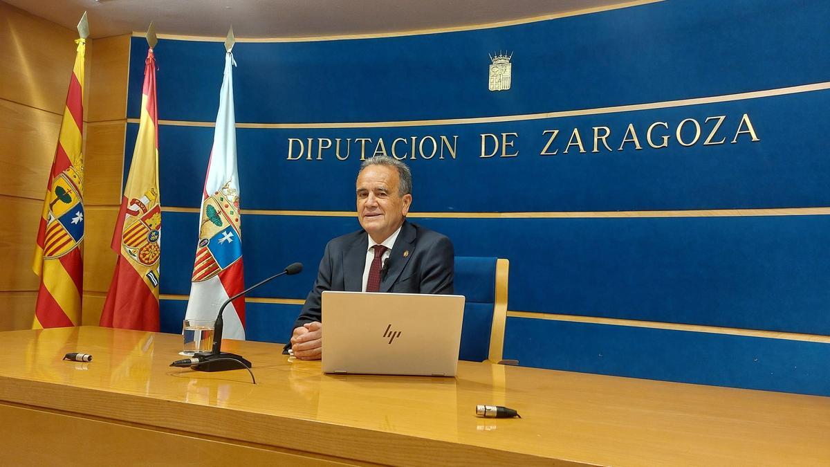 El presidente de la DPZ, Juan Antonio Sánchez Quero.