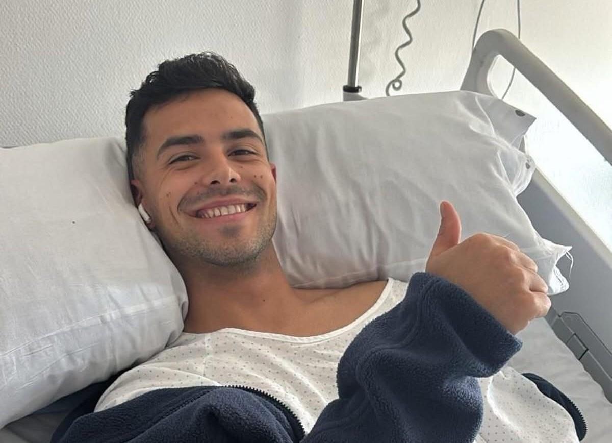 Fran Rosales tras ser intervenido.