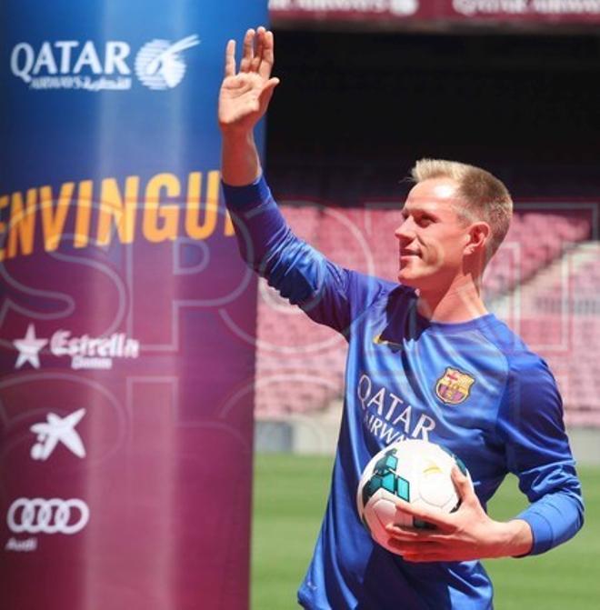 Las imágenes de la presentación de Ter Stegen