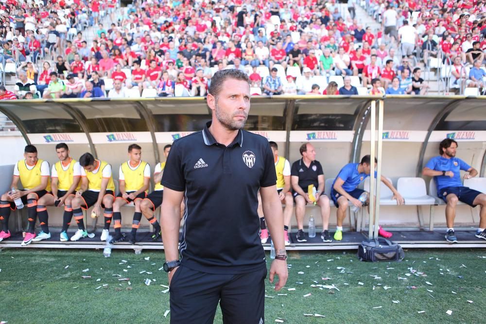 Real Murcia - Valencia Mestalla, en imágenes