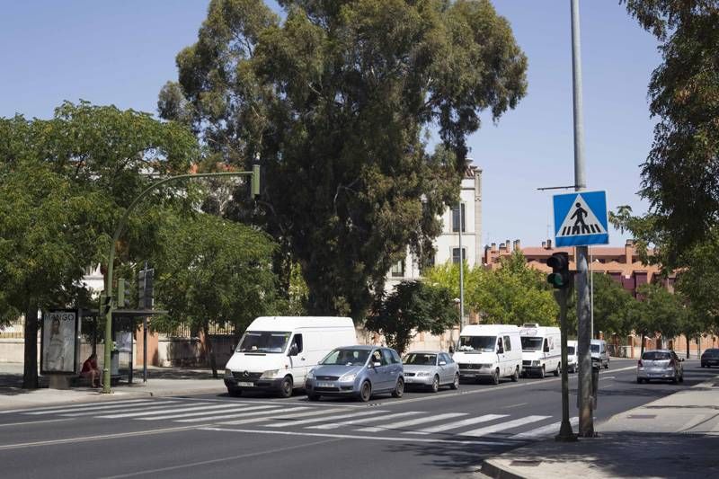 Puntos conflictivos para el tránsito de peatones en Cáceres