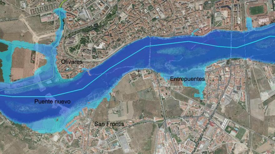 Chalés de San Frontis, construidos en espacio anegable