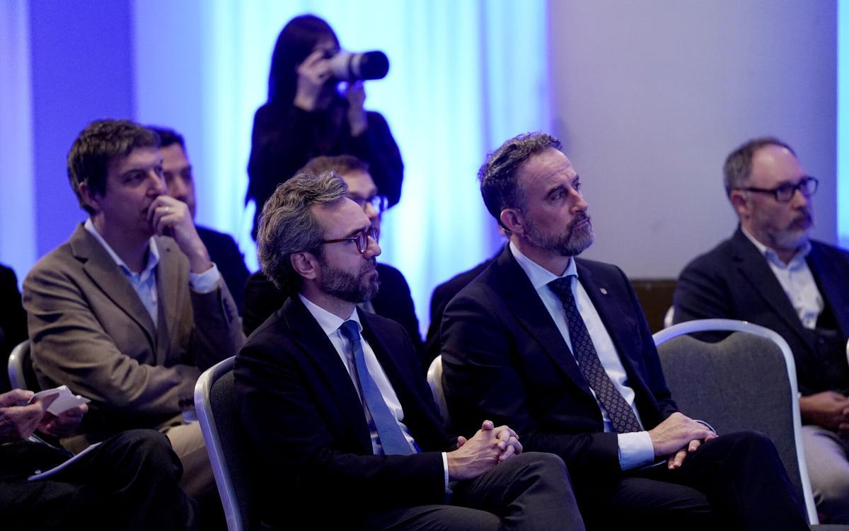 Aitor Moll, consejero delegado de Prensa Ibérica, y José Luis Mateo, Conseller de Vivienda, Territorio y Movilidad de les Illes Balears