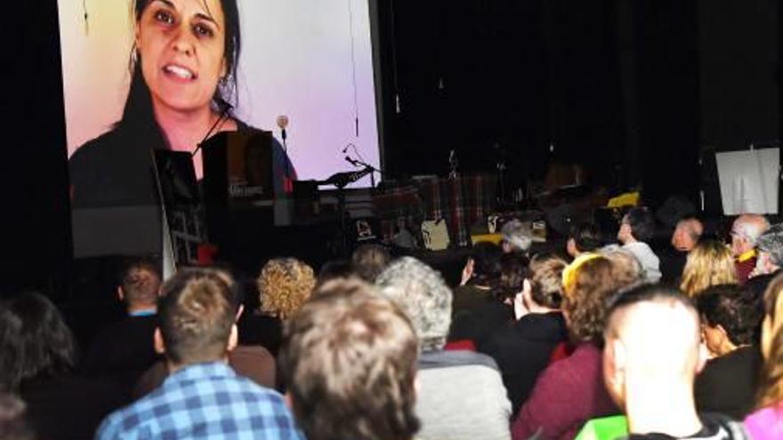 Acte solidari amb Anna Gabriel celebrat a Sallent el 24 de febrer