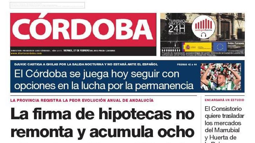 La portada de CÓRDOBA