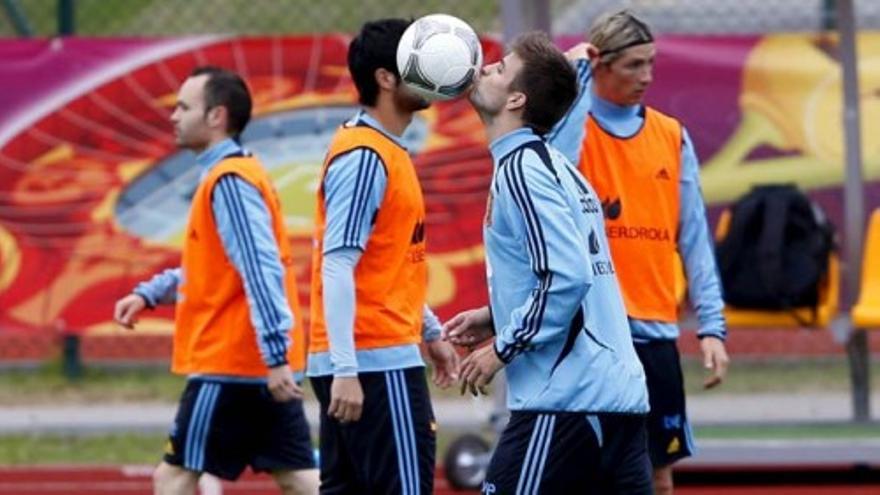 La Roja entrena con ganas antes de verse las caras con los croatas