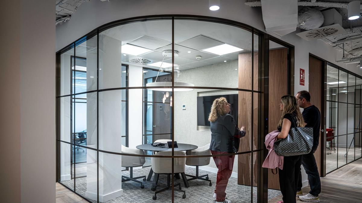 Oficinas 'flex' de Lexington recién estrenadas en el paseo de Gràcia, donde han abierto una veintena de coworkings
