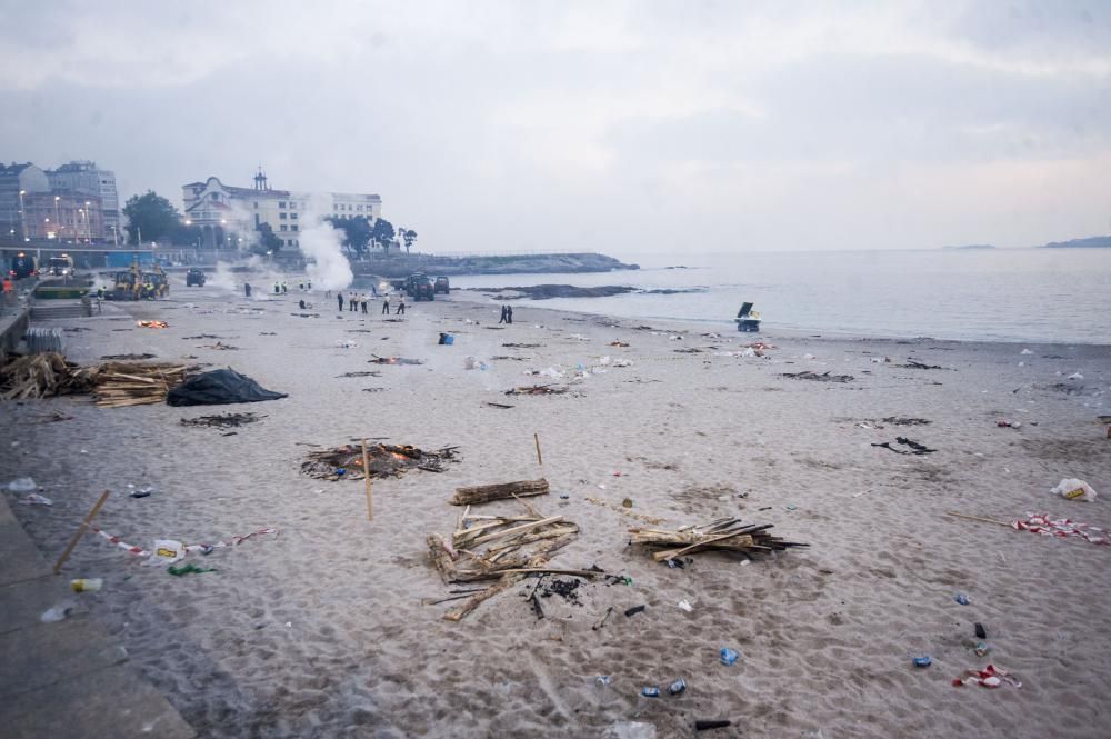 Así transcurrió la noche y amanecieron las playas