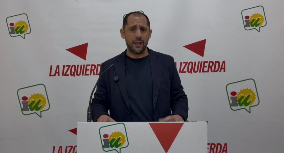 Sebastián Pérez, coordinador provincial de IU.