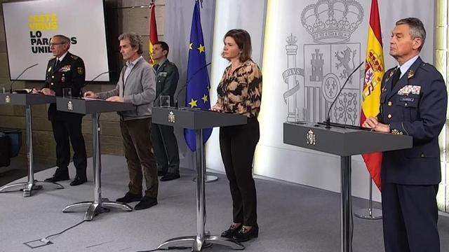 Rueda de prensa de los técnicos en Moncloa