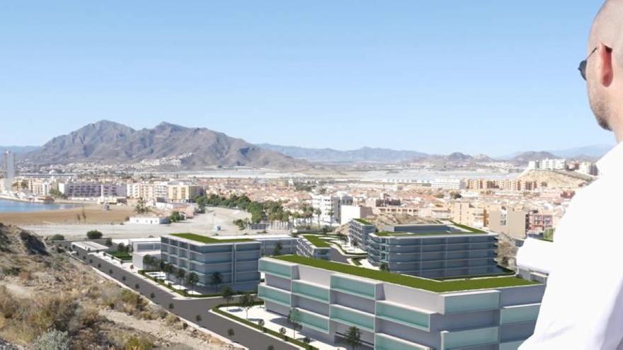 Recreación de cómo quedará la urbanización entre el Faro de Mazarrón y la Playa de La Isla.