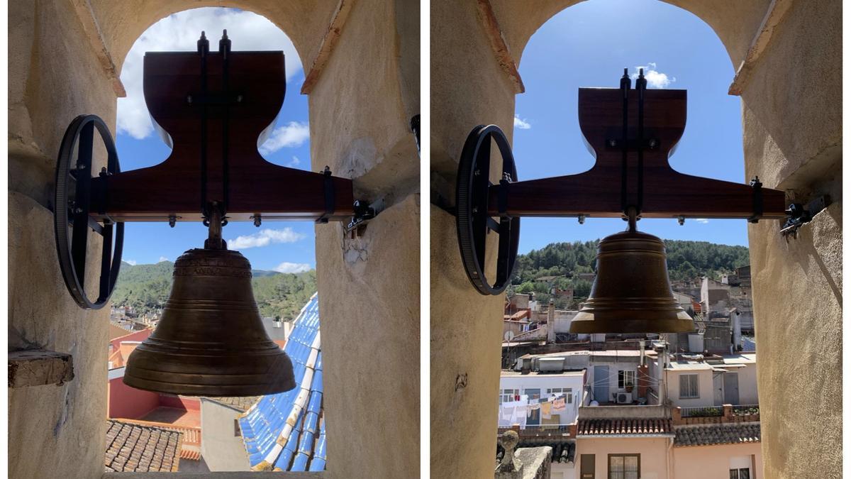Las campanas restauradas en Tales.