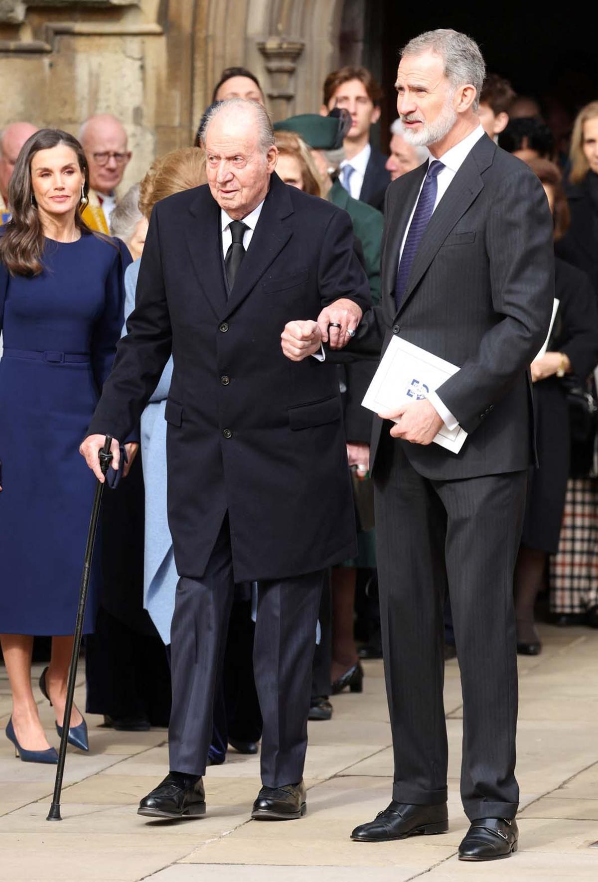 Felipe VI y Juan Carlos I se rencuentran en Windsor