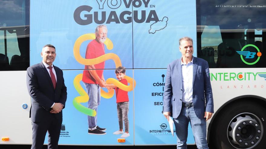 Las guaguas interurbanas de Lanzarote recorrieron 4,88 millones de kilómetros en 2023