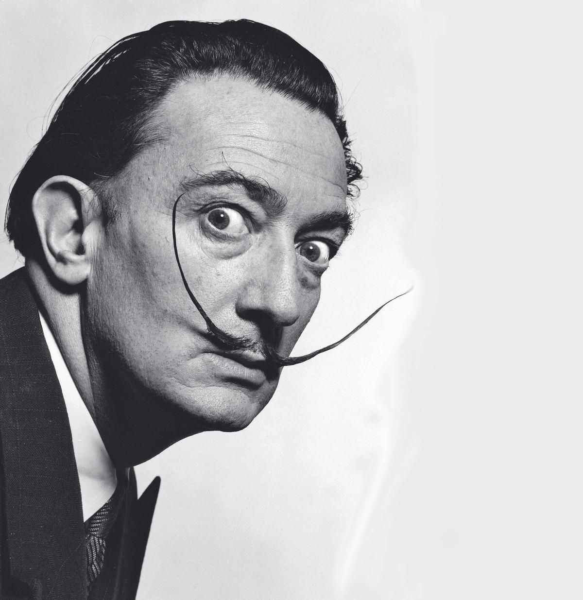 Retrato de Salvador Dalí.