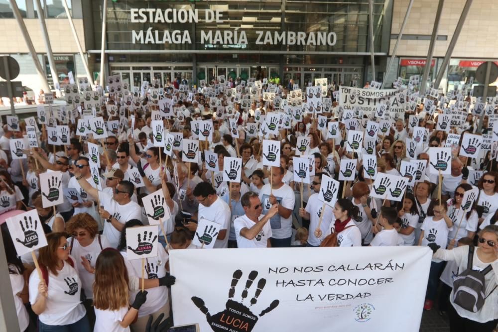 Familiares y amigos de la pequeña fallecida en julio de 2017 en la vía del tren de Pizarra organizan una marcha en Málaga capital para pedir que se sigan investigando la muerte de la niña