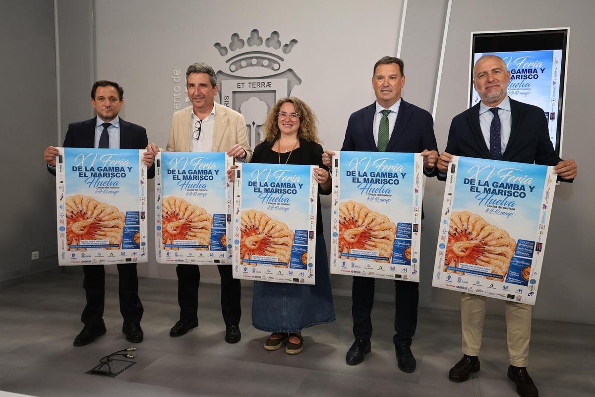 Presentación de la Feria de la Gamba y el Marisco de Huelva 2026.