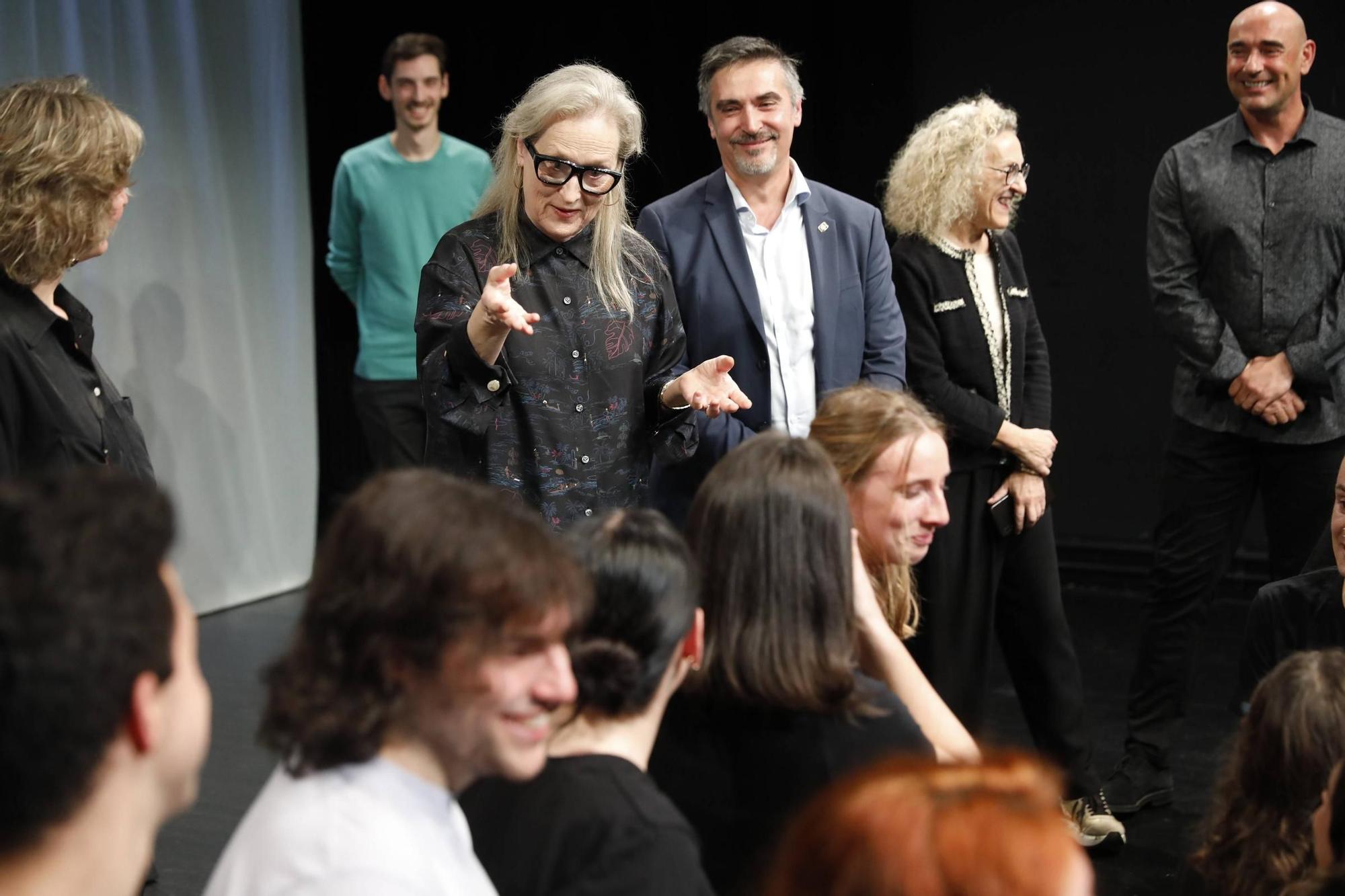 EN IMÁGENES: Así fue el acto de Meryl Streep en la Laboral