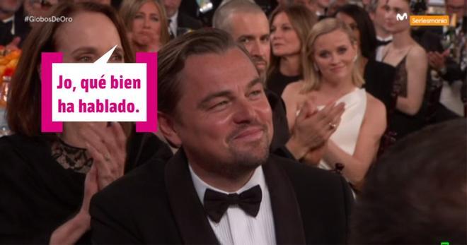 Jennifer Aniston aplaude el discurso de Brad Pitt