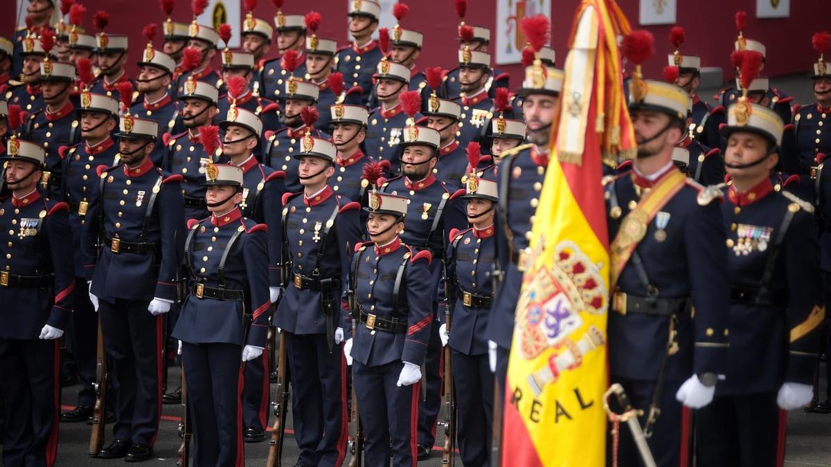 Seriedad y respeto en el desfile de las Fuerzas Armadas en Santa Cruz de Tenerife