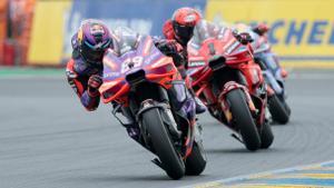Jorge Martín (izquierda) y Pecco Bagnaia (derecha) en una carrera