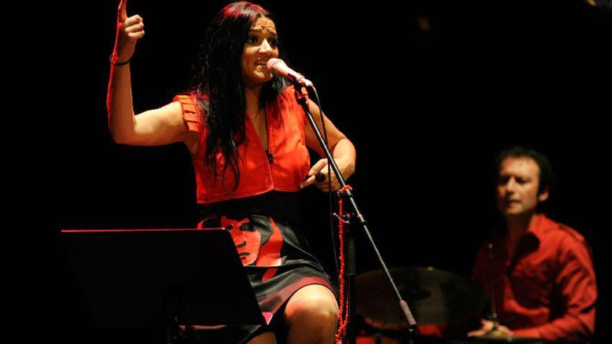 La cantante Guadi Galego en una imagen de archivo en los Premios Opinión.