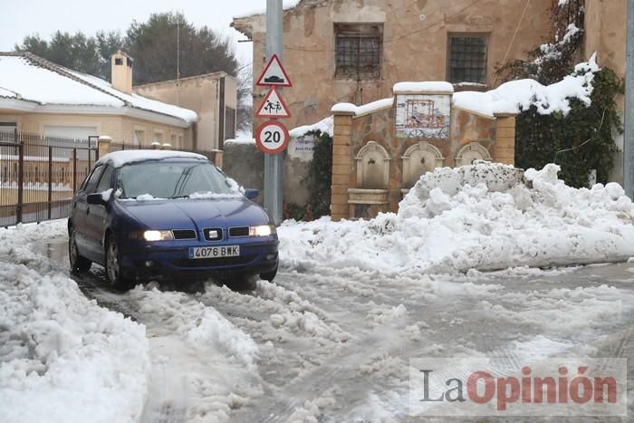 Nieve en Coy y Avilés (Lorca)