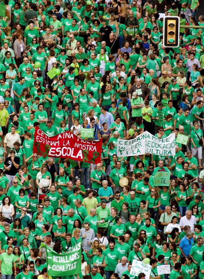 Zehn Jahre nach Pro-Katalanisch-Massendemo: Wieder schwere Zeiten für die Insel-Sprache auf Mallorca