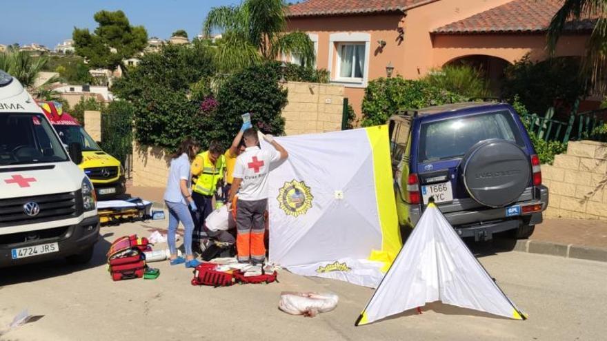 Recolectan dinero para reconstruir la cara del hombre atropellado en Xàbia