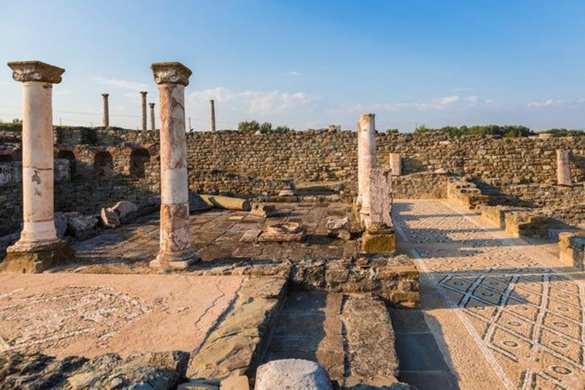 Sitio arqueológico romano de Stobi,  antigua ciudad de Paeonia.