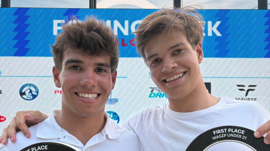 Pablo y Jorge Astiazarán, en el Lago di Garda.