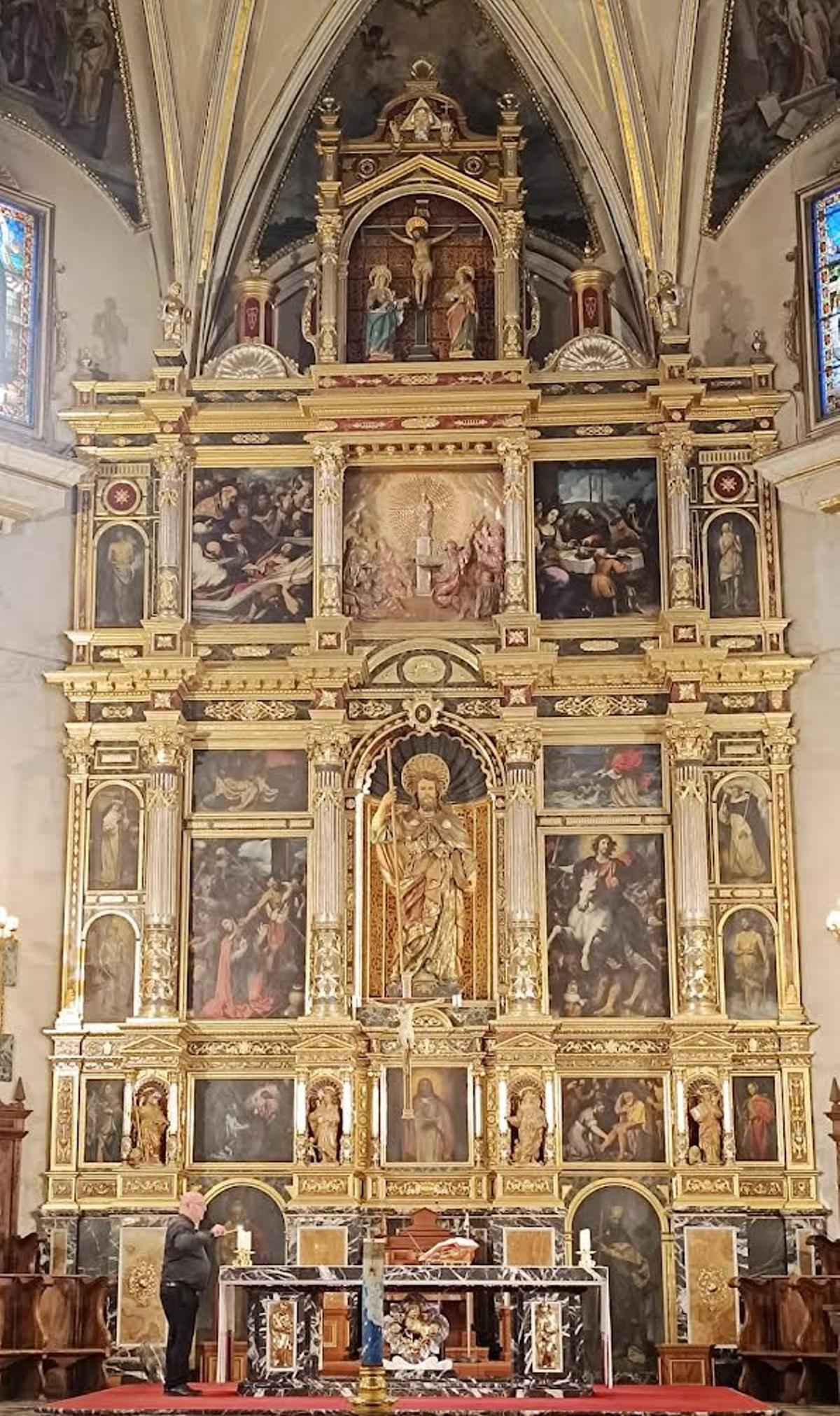 Retablo de la basílica de San Jaime de Algemesí.