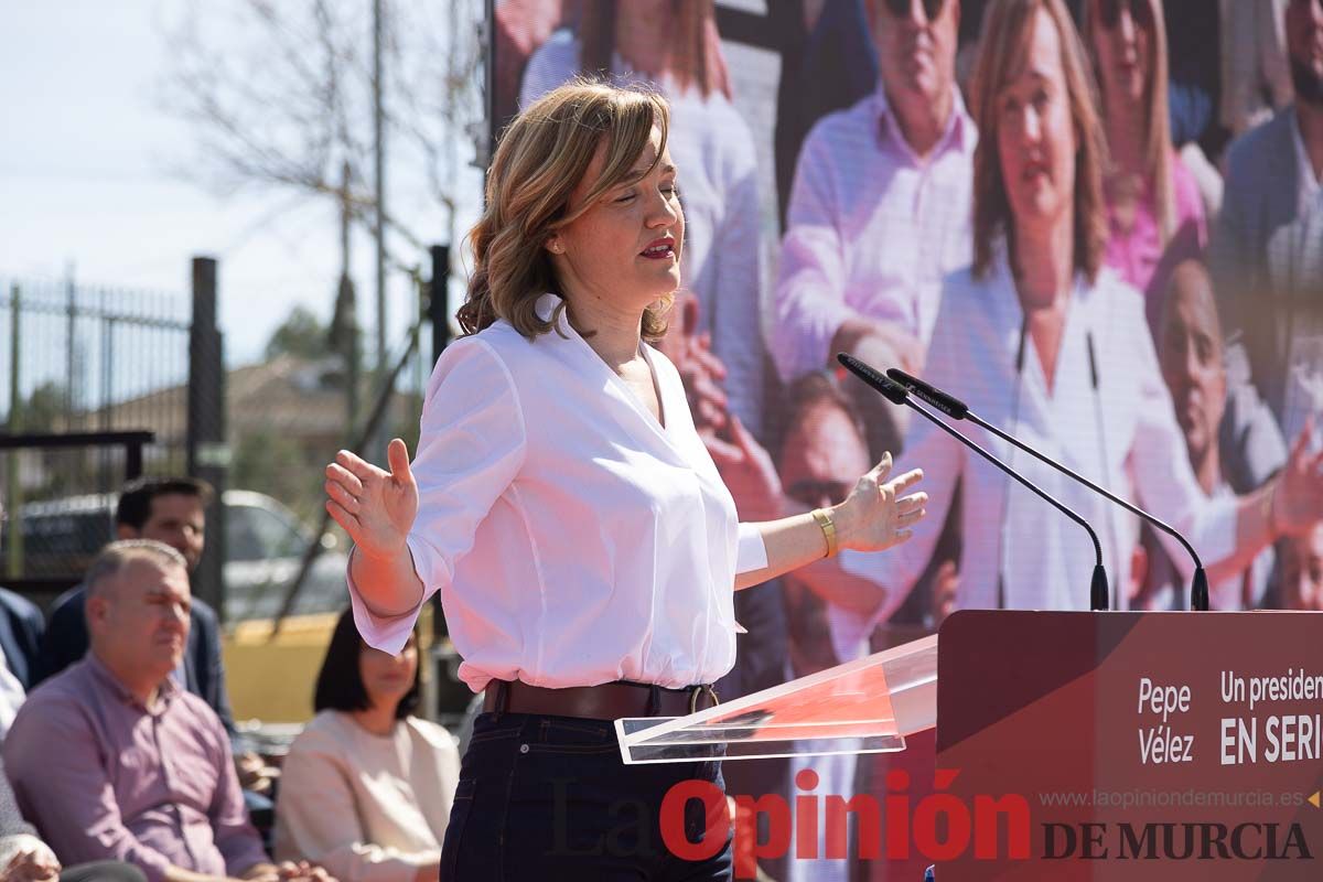 Presentación de José Vélez como candidato del PSOE a la presidencia de la Comunidad