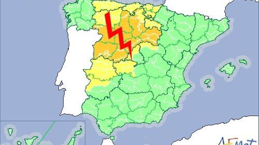 Riesgo de tormentas severas en la meseta norte