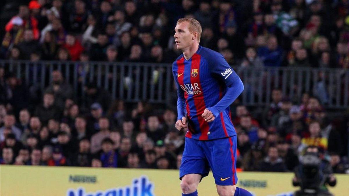 Jeremy Mathieu jugó tres temporadas en el FC Barcelona