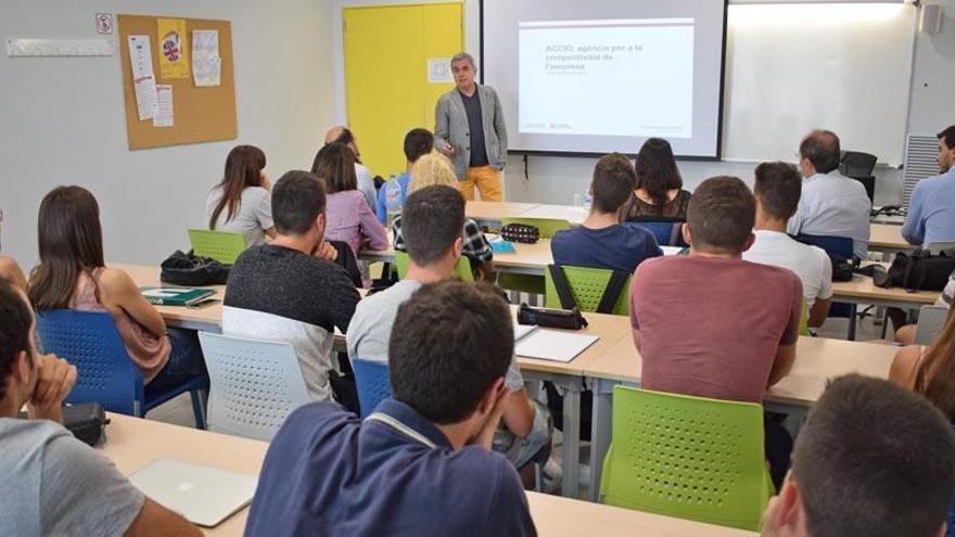 Una classe de la Universitat de Manresa