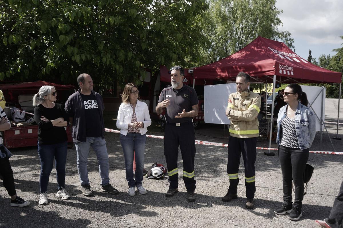 Simulacre dels Bombers i protecció Civil d'un incendi de gran abast al sud del Solsonès