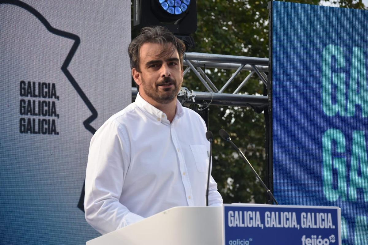 El presidente del PP en A Coruña, Diego Calvo. 