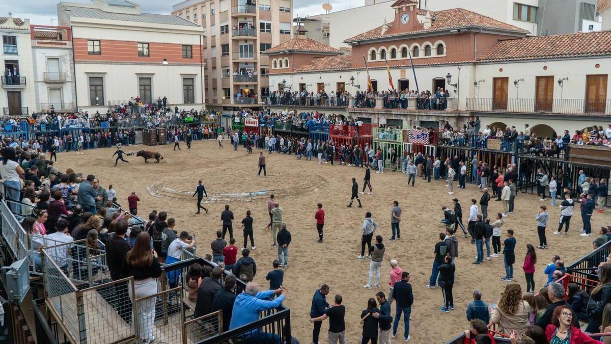 Aspecto del recinto taurino de Nules el pasado sábado, cuando tuvieron lugar los hechos.