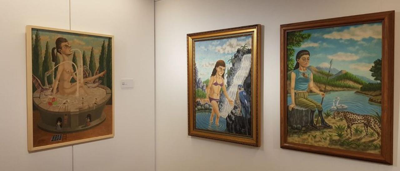 Un rincón de la muestra en La Palma.