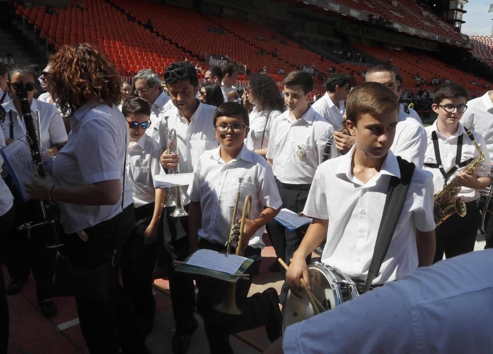 La Sociedad Musical 'La Marinense' de Marines, en Mestalla