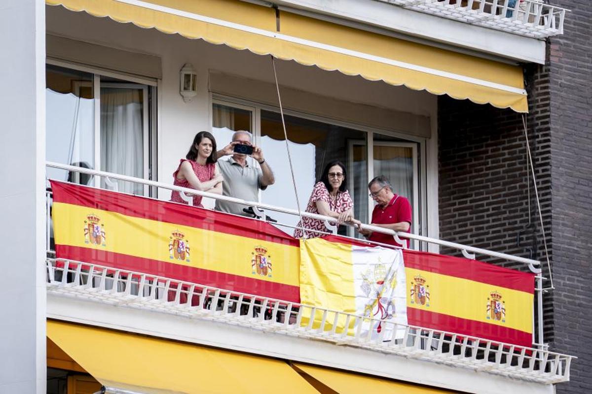 Ambiente en Madrid por la visita del Papa León XIV