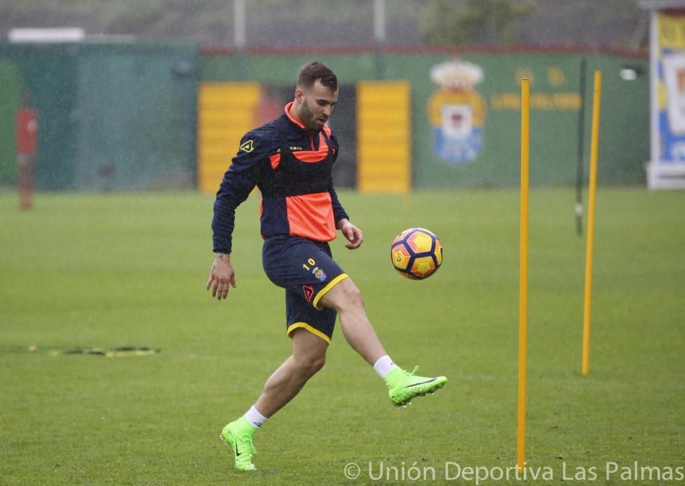 Primer entrenamiento de Jesé como amarillo