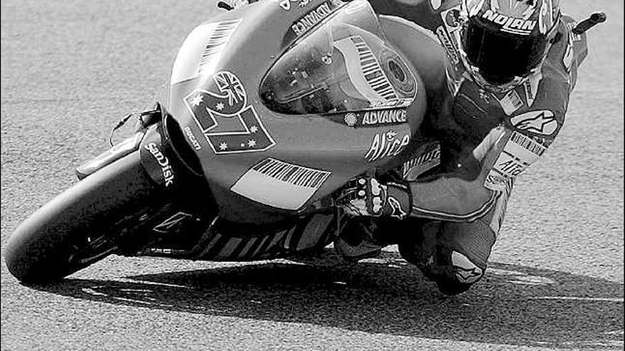 Casey Stoner, ayer en Estoril