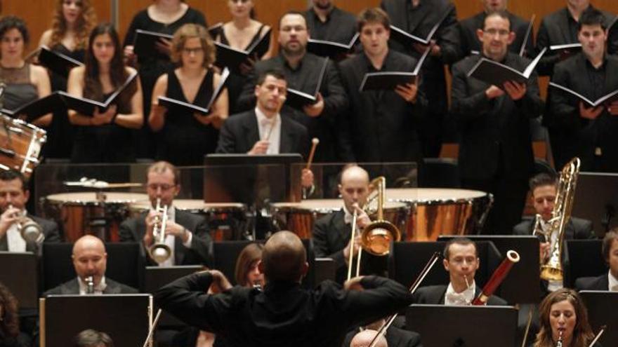 «Oviedo Filarmonía», ayer, en el Auditorio.